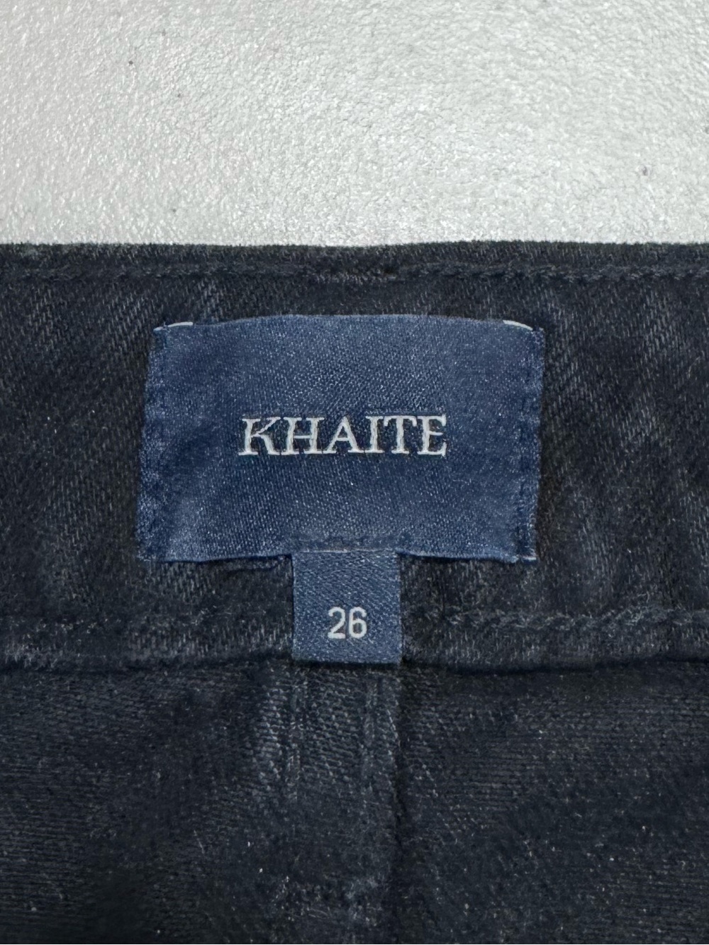 Khaite Women Abigail Black Straight Leg Jean Size 26 - Picture 4 of 8